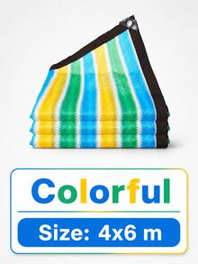 1pc UV Protection Shade Net With Eyelets, 7 Sizes Available, Durable & Tear-Resistant, Easy To Install On Balcony, Patio And Swimming Pool, Provides Excellent Shade, Shelter And Privacy Protection - Multicolor - View 46