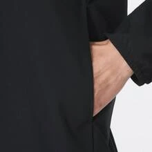 Nike Dri-Fit Solid Color Logo Jacket, Quick-Drying, Breathable, Windproof, Stand Collar, Versatile Sports And Casual Style, Men's - Black - View 6