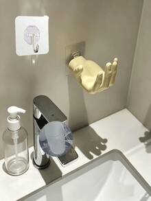 Hand-Shaped Storage Rack, Creative Palm Design Wall-Mounted Jewelry Organizer, Soap Dish, Suitable For Bathroom, Bedroom, Vanity, Back To School And Halloween - Multicolor - View 13
