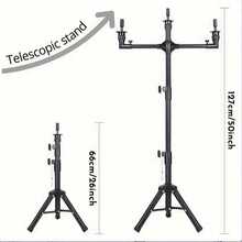 AliLeader Adjustable 3-Way Wig Stand Tripod, Unisex-Adult Multifunctional Mannequin Head Holder, Durable Block For Training Doll Head Display, Halloween - View 3