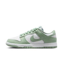 Nike Dunk 女款舒適柔軟低筒滑板鞋 白色綠色 - 白綠色 - 查看 4
