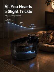 2.2L Automatic Pet Water Fountain With Motion Sensor, Smart Cat Water Dispenser For Cats And Small Dogs, Sensor Activated Drinking Fountain For Indoor Pets(Replacement Filters Can Be Purchased Separately) - 2.2L - View 4