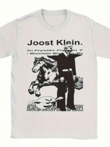 T-shirt pour hommes Joost Klein avec motif culturel néerlandais - Le design d'impression artistique et frappant de Joost Klein - Blanc - Voir 1