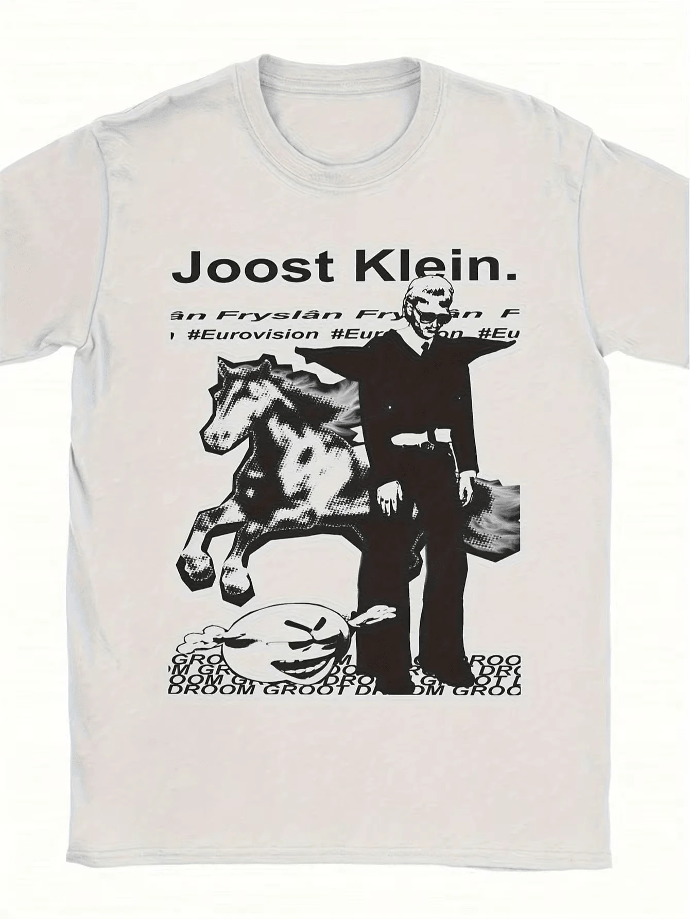 T-shirt pour hommes Joost Klein avec motif culturel néerlandais - Le design d'impression artistique et frappant de Joost Klein - Blanc - Voir 1