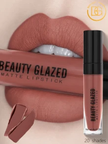 beauty glazed Son lì dạng lỏng, son bóng lâu trôi, chống thấm nước, độ lên màu cao, bộ son bóng nhung, mỹ phẩm, quà tặng trang điểm - #101 - Xem 1