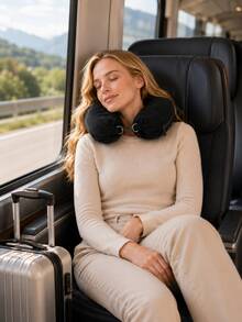 Unfilled Soft Plush Travel Pillow, Can Be Used As Storage Travel Pillow, Suitable For Travel, Travel Essentials, Vacation Accessories, Portable - View 3