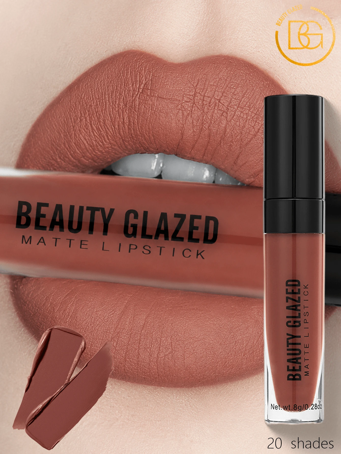 beauty glazed Bộ son lì dạng lỏng, son bóng lâu trôi, chống thấm nước, độ lên màu cao, mỹ phẩm, quà tặng trang điểm - #103 - Xem 1
