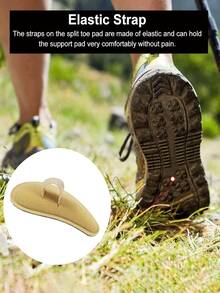 Fabric Toe Pads With Elastic Ring, Designed To Provide Comfort And Prevent Friction And Blisters, Perfect For Daily Wear With High Heels And Athletic Shoes - Multicolor - View 3