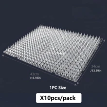 10/20pcs DIY Plastic Bird Spikes, Prevent Cats And Squirrels From Entering Garden Fence, Repel Pigeons, Outdoor Bird Spikes, Fence Wall Bird Spikes, Gardening Supplies - White - View 14