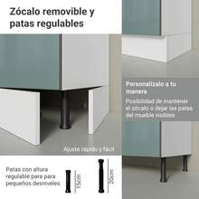 MADESA Kitchen Cabinets - White/grey - View 8