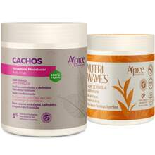 Kit Apice Cachos Nutritivo Ativador Modelador 500g Nutri Waves Creme de Pentear 500g - Kit Apice Cachos Nutritivo Ativador Modelador 500g Nutri Waves Creme de Pentear 500g - Visão 2
