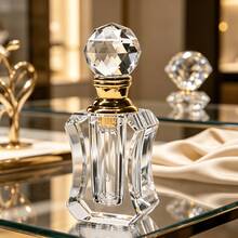 WALTZ&F Crystal Perfume Bottle With Crystal Ball Refillable Empty Decorative Glass Bottle For Essential Oil Girl Or Women Gift For Dresser Table Decor 2ML - 1PC - View 5