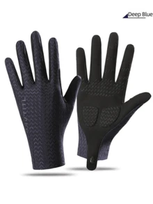 1 Pair Full Finger Cooling Anti-Slip New Outdoor Cycling Gloves - Multicolor - View 9