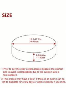 1PC Round Ottoman Covers Jacquard Sofa Ottoman Stool Slipcover All-Inclusive Elastic Putua Tatami Cushion Cover Pouf Cover For Living Room - Multicolor - View 3