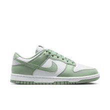 Nike Dunk 女款舒適柔軟低筒滑板鞋 白色綠色 - 白綠色 - 查看 6