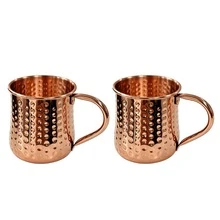 CINEYO 1/2/4 Pure Copper Mugs - Hand-Forged Copper Moscow Mugs With Handles, Copper Cups - Suitable For Hot And Cold Drinks, Coffee, Parties, Gatherings, Weddings, Restaurants, Camping And Household Use. Inspired By Medicine - Gift Set,Mug, Water Cup - Multicolor - View 13