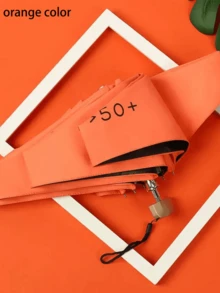 19cm/7.5in Mini Folding Umbrella, Portable Outdoor Sun Umbrella With Storage Bag, UV Protection Parasol, Sun Protection Accessory, 6 Ribs + Thickened Black Rubberized Sun Protection Coating, Travel Essential, Perfect For Outdoor, Travel, Summer Sun Protection, Windproof And Waterproof - Multicolor - View 20