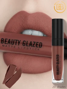 beauty glazed Matte Liquid Lipstick, Velvet Long-Lasting Waterproof High Pigment Velvet Lip Gloss Set, Cosmetics, Makeup Gift - #104 - View 1