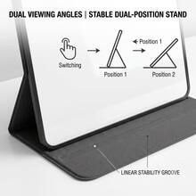 12"X9" Portable Whiteboard With Foldable Stand, A4 Small Whiteboard, Ultra-Smooth Non-Residue Surface, Easy-To-Wipe Dry Erase Board, Suitable For Office, Home, School, Includes 1 Black Marker - A4 - View 3