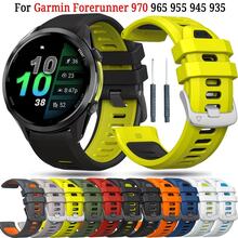 Silicone Replacement Watch Band For Forerunner 970, 965, 955, 945 And 935, 22mm Wristband Accessory, Breathable Smartwatch Strap For Men And Women - 22mm - View 3