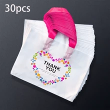 10/20/30/40/50-Piece Sets Of Reusable Tote Bags Featuring A Heart-Shaped Design-Perfect For Shopping, Gift Wrapping, Everyday Use, And With A Stylish Handle Design - View 11