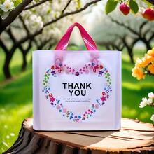 10/20/30/40/50-Piece Sets Of Reusable Tote Bags Featuring A Heart-Shaped Design-Perfect For Shopping, Gift Wrapping, Everyday Use, And With A Stylish Handle Design - Multicolor - View 2