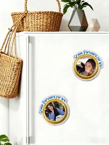 Cruise Partners For Life Personalized Couple Back View Cruise Ship Door Magnets, 1/3/5pcs, Back To School Teacher Locker Magnets, Classroom Magnets, Durable Magnetic Backing, Valentine's Day Gift, Gift For Her/Him/Friends, Home Decor - Multicolor - View 3