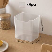 6/3pcs Multi-Functional Refrigerator Storage Bins - Fruit & Vegetable Baskets, Snack Storage Boxes, Refrigerator Side Door & Interior Storage, Keep Your Refrigerator Organized And Tidy (Kitchen Storage Essentials) - Clear - View 9