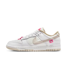 Nike Dunk Street Dance Series Classic Low-Top Sneakers Women's White/Pink - White Powder - View 4