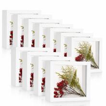 8Pcs Wooden Shadow Box Picture Frames, 5*5 Inch Square Display Frames For Photos, Wedding Bouquets, Floral Arrangements, Medals And Tickets, Keepsake Memory Boxes For Home Decor, Teacher's Day & Christmas Gifts - 8pcs - View 9