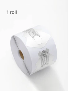 SAUA 100片黑色方形美甲延長甲片，適用於C弧度壓克力UV凝膠美甲，美甲延長工具導引貼紙組，美甲用品，美甲工具，美甲藝術工具，返校季，美甲，美甲工具，穿戴甲 - 白色 - 查看 10
