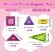 1 Box (24/40pcs) Mini Magnetic Blocks With Iron Box, Portable STEM Construction Toy, Suitable For Boys And Girls Aged 3+ - Random Color - View 11