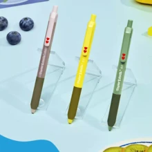 Paper Mate 心形可伸縮凝膠筆 0.5mm 細尖，水果色，學生校園考試筆 - 0.5毫米黑色墨水 - 查看 1