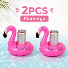 2 Packs Inflatable Floating Drink Holders, Cute Pool Cup Floats For Cans, Bottles, And Cups, Summer Water Party Accessories For The Pool, Beach, Bathtub, Lake, And Outdoor Fun - Multicolor - View 12