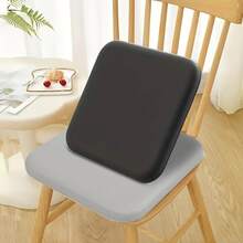 Thickened Comfortable Seat Cushion - 4cm High Elastic Memory Foam Core, Removable Wear-Resistant Fabric Cover, Non-Slip Particle Design On Bottom, Suitable For Hard Office Chairs, Student Chairs, Truck Seats And Home Use, Disperses Hip Pressure, Improves Sitting Posture - Multicolor - View 5