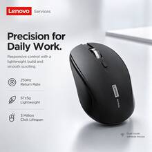 Lenovo N220 Wireless Silent Mouse, USB Connection Design, Lightweight And Portable, Multipurpose For Office, Study And Entertainment - View 1