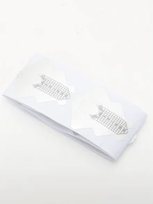 SAUA 100片黑色方形美甲延長甲片，適用於C弧度壓克力UV凝膠美甲，美甲延長工具導引貼紙組，美甲用品，美甲工具，美甲藝術工具，返校季，美甲，美甲工具，穿戴甲 - 白色 - 查看 5