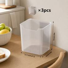 6/3pcs Multi-Functional Refrigerator Storage Bins - Fruit & Vegetable Baskets, Snack Storage Boxes, Refrigerator Side Door & Interior Storage, Keep Your Refrigerator Organized And Tidy (Kitchen Storage Essentials) - Clear - View 8
