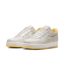 Nike '07 女款舒適柔軟圓頭透氣滑板鞋 白色黃色 - 白色 黃色 - 查看 1