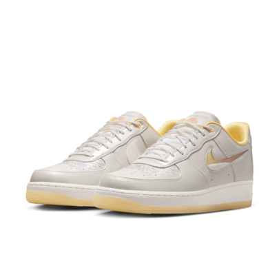 Nike '07 Comfortable Soft Round Toe Breathable Skate Shoes Women's White Yellow