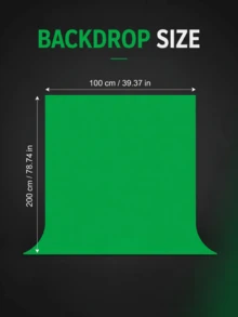 AXNEN 200cm x 100cm Verstellbares Fotohintergrund-Stützset, inklusive Stativ, 2 Querstangen und 2 Clips, optionaler Greenscreen-Stoff, geeignet für Fotostudio, Videoaufnahmen, Partydekoration, Veranstaltungsaufbau und Hochzeitsfotografie - Übersicht 9