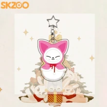 1 Set 8pcs SKZOO Cute Snowman Hat & Scarf Peripheral Keychain Pendant, Suitable For Fans Use And Gifting - Multicolor - View 9