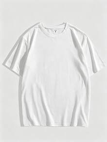 T-shirt unisexe imprimé, imprimé au dos, col rond, tailles S-XXXL, adapté à toutes les saisons. - Blanc - Voir 2