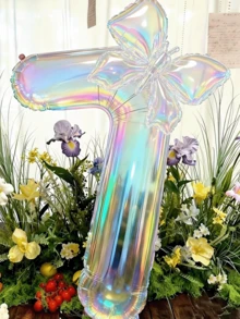 2件組 100公分大號彩色透明數字鋁箔氣球，附24英吋彩色蝴蝶結裝飾，適用生日派對、戶外活動、週年紀念、節慶與宴會慶祝 - 彩色 - 查看 18