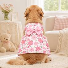 Pet Dress Dog Clothes Cat Dress - Baby Pink - View 3