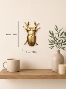 復古金色動物牆飾套組 3D 昆蟲鳥類蜥蜴壁掛裝飾 蜻蜓甲蟲燕子牆面藝術 波西米亞折衷風家居裝飾 適用客廳玄關臥室浴室花園露台 - 蟲款 - 查看 16