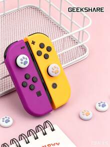 GeekShare 4入貓爪設計按鈕蓋，相容於 Switch/OLED/Lite - 彩色 - 查看 3