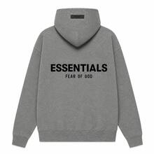 Fear Of God Essentials Pullover Hoodie Dark Oatmeal (SS22) Unisex - Dark Oatmeal - View 1