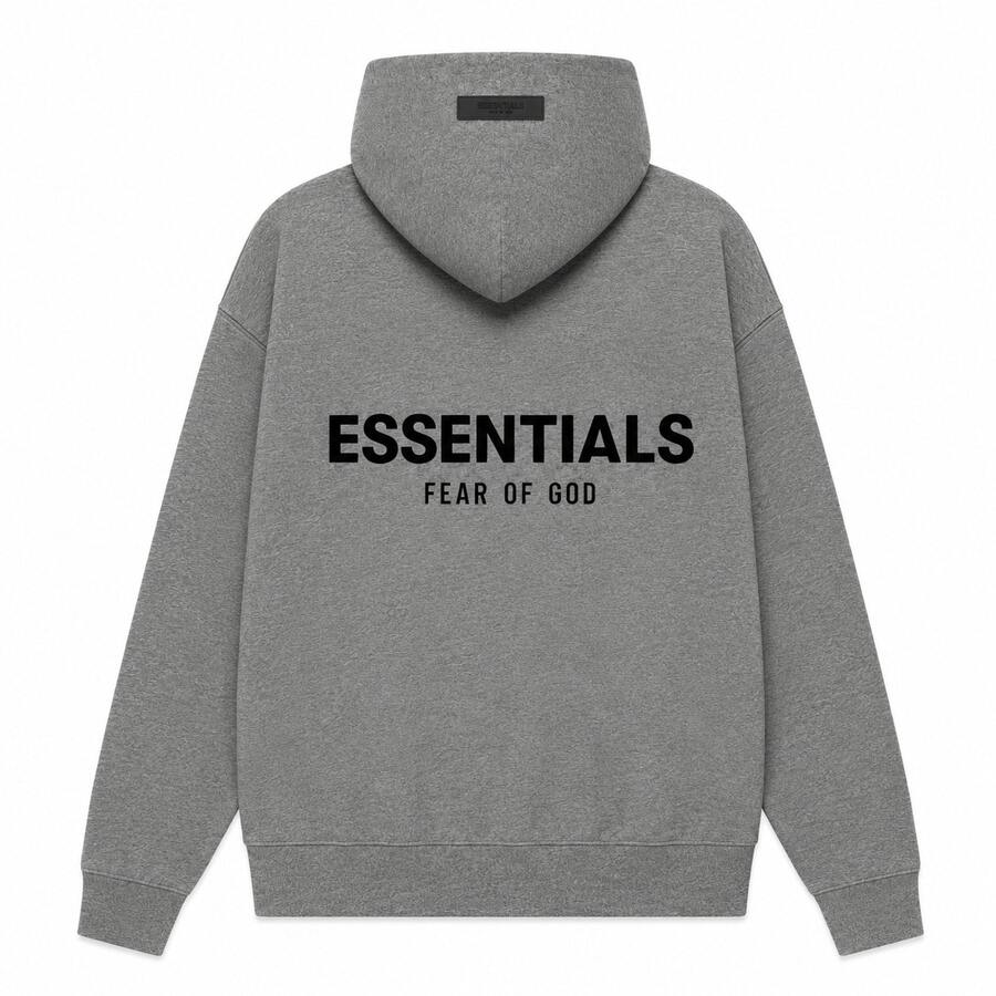 Fear Of God Essentials Pullover Hoodie Dark Oatmeal (SS22) Unisex - Dark Oatmeal - View 1