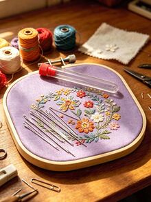 [18/20/40 Pcs] Jarum Jahit Tangan Logam Multi-Spesifikasi dengan Tabung Penyimpanan Tutup Merah, Mudah Diatur dan Disimpan, Cocok untuk Perbaikan Pakaian, Bordir Patchwork, Kerajinan Kain, dan Skenario Jahit Tangan Lainnya - Set jarum jahit - View 2